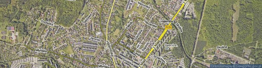 Zdjęcie satelitarne Kurpiowska ul.